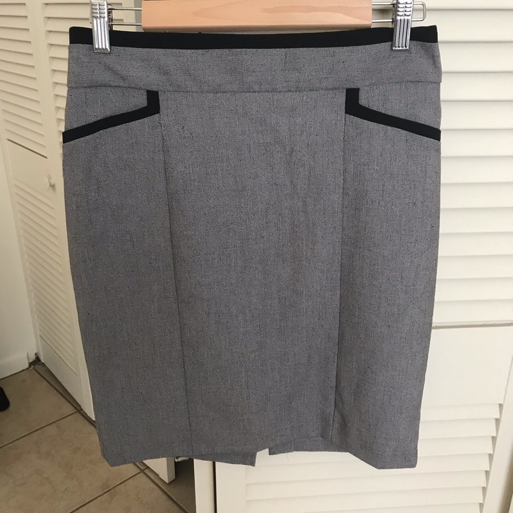 Grey a-line skirt